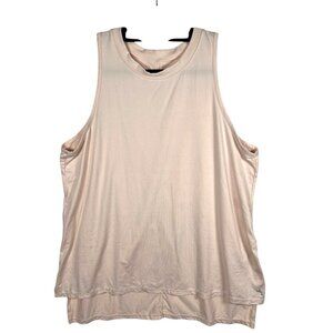 Joy Lab Tank Top Peach/ Pink color Relaxed fit HI/Lo Hem‎ Women’s Size Large